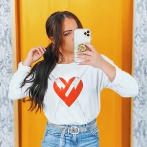 Lauren Moshi rhinestone tee